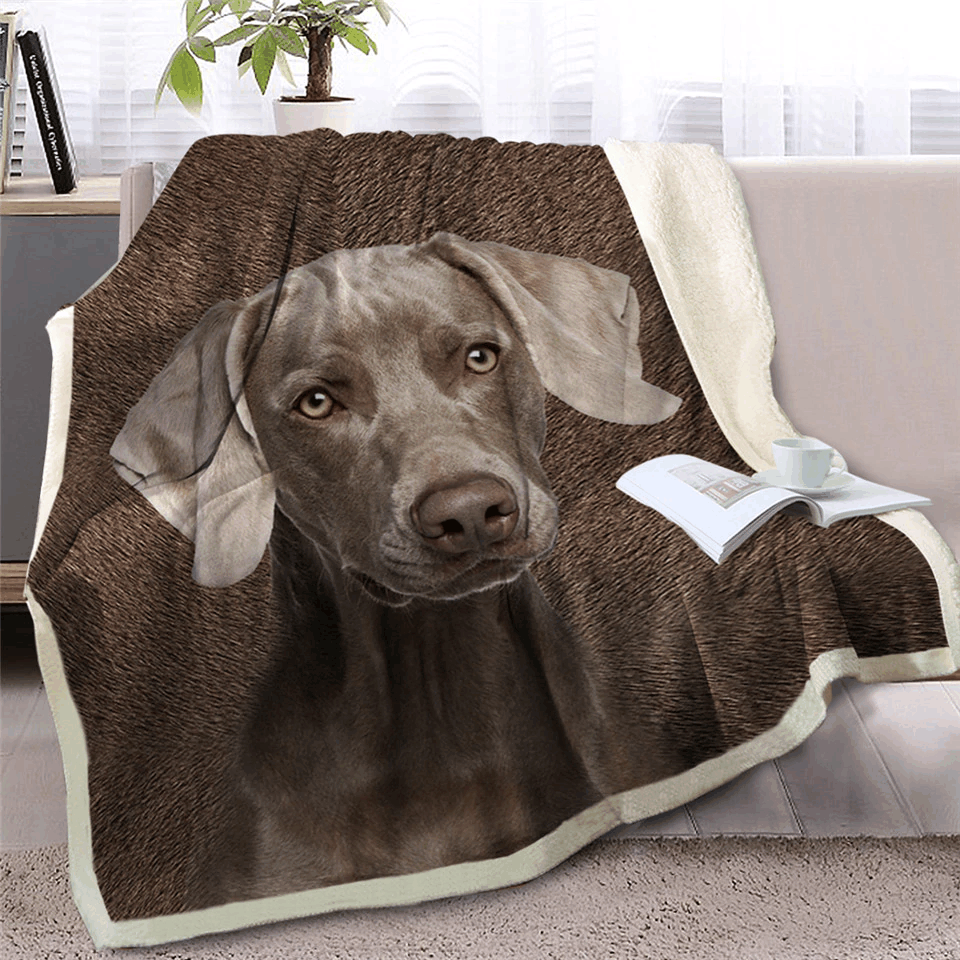 Dog Sherpa Fleece Blanket