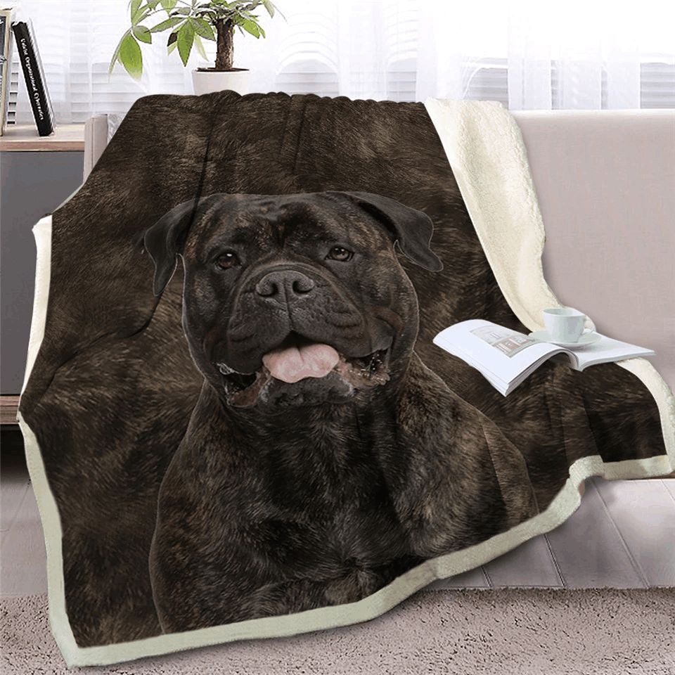 Dog Sherpa Fleece Blanket