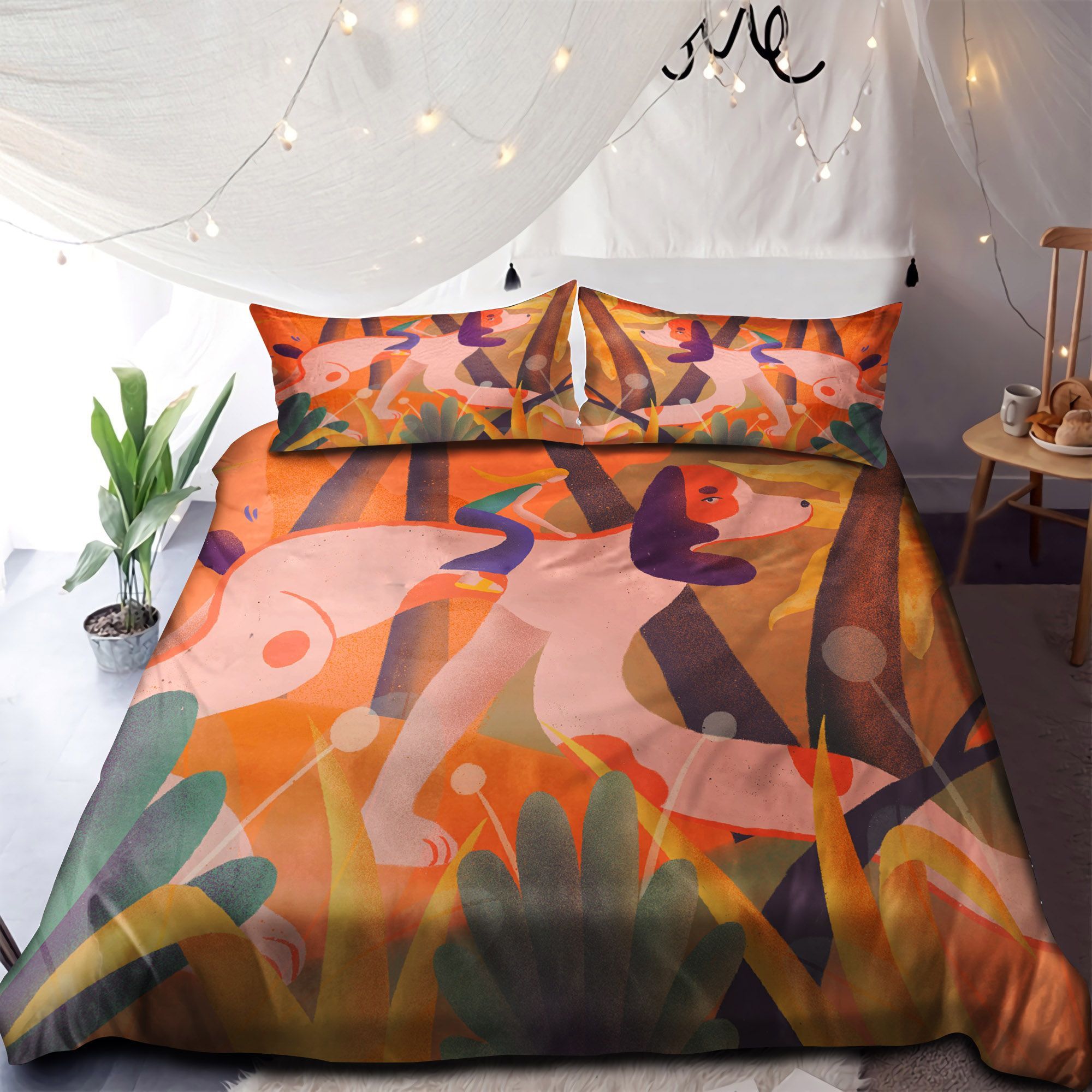 Dog Colorful Bedding Set