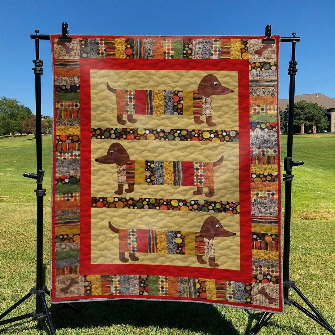 Dog Dachshund TD2709332 Quilt Blanket