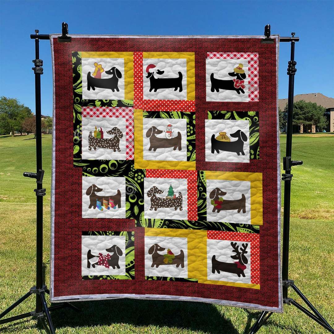 Dog Dachshund TD2709335 Quilt Blanket