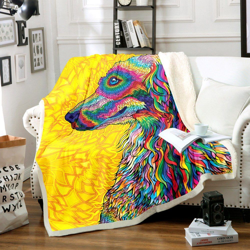 Dog Sherpa Fleece Blanket