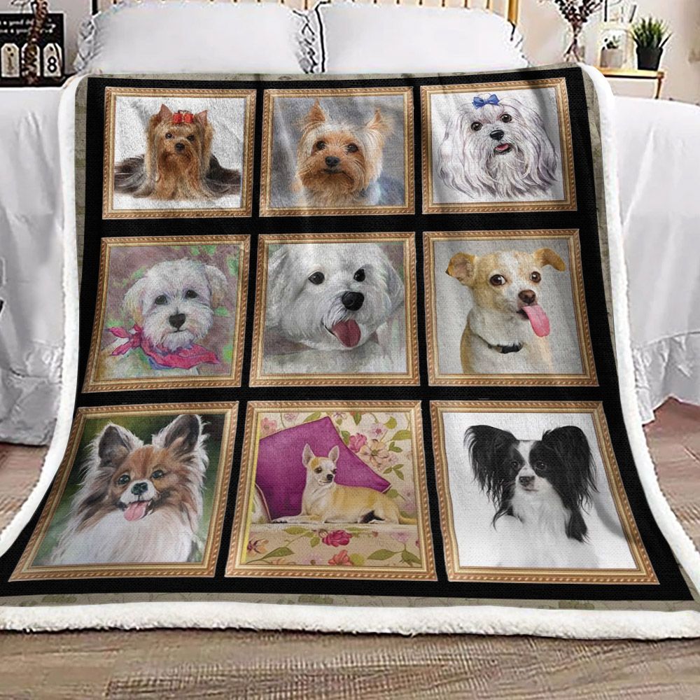 Dog Sherpa Fleece Blanket