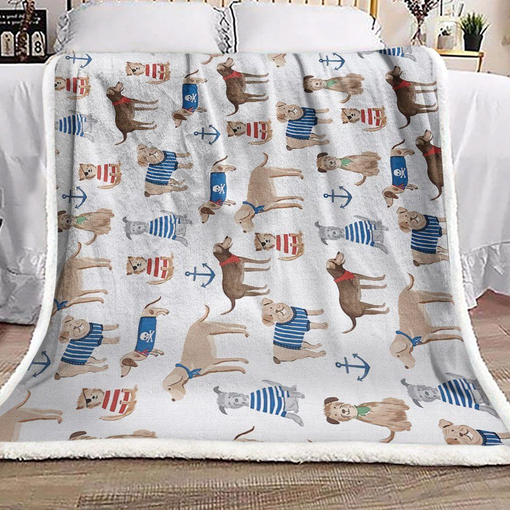 Dog Sherpa Fleece Blanket