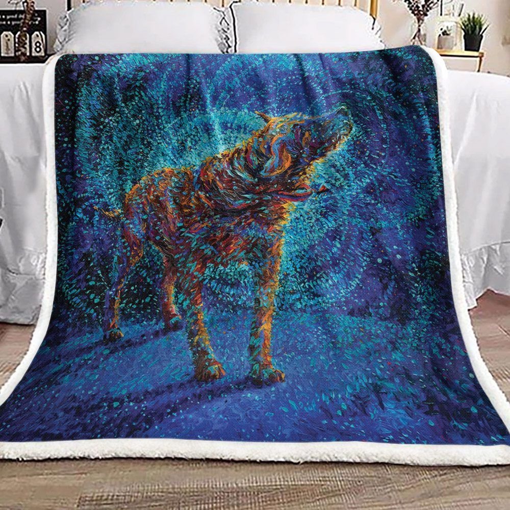 Dog Sherpa Fleece Blanket