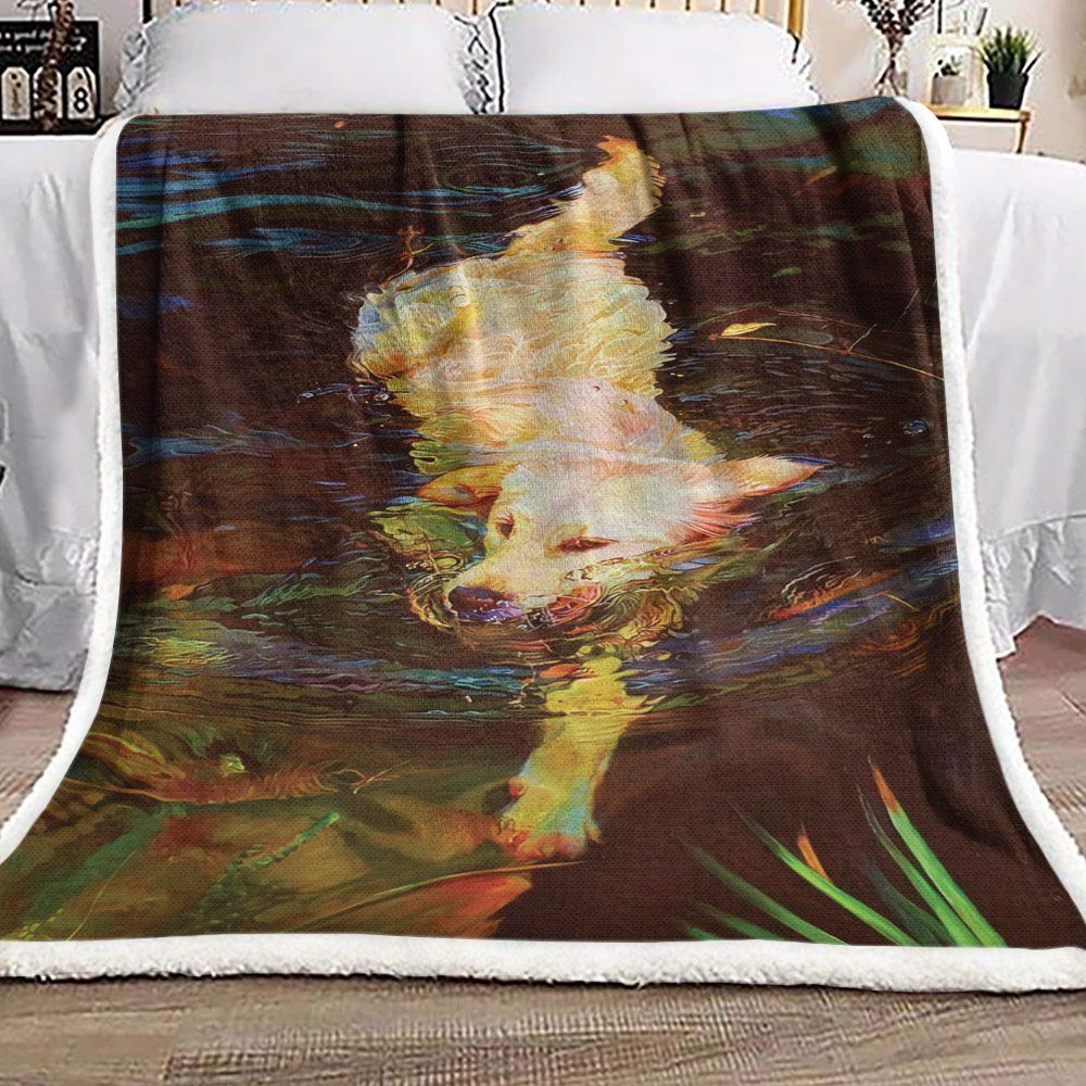 Dog Sherpa Fleece Blanket