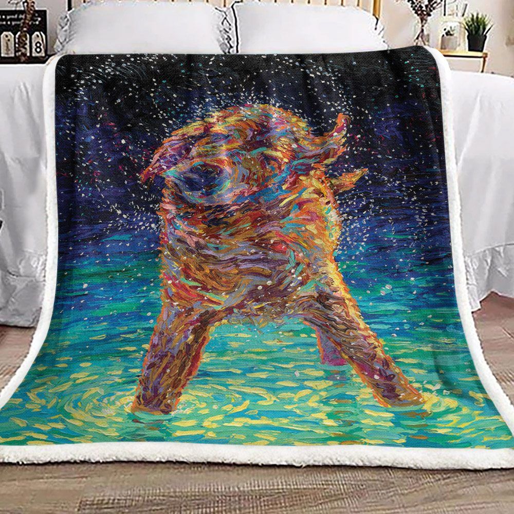 Dog Sherpa Fleece Blanket