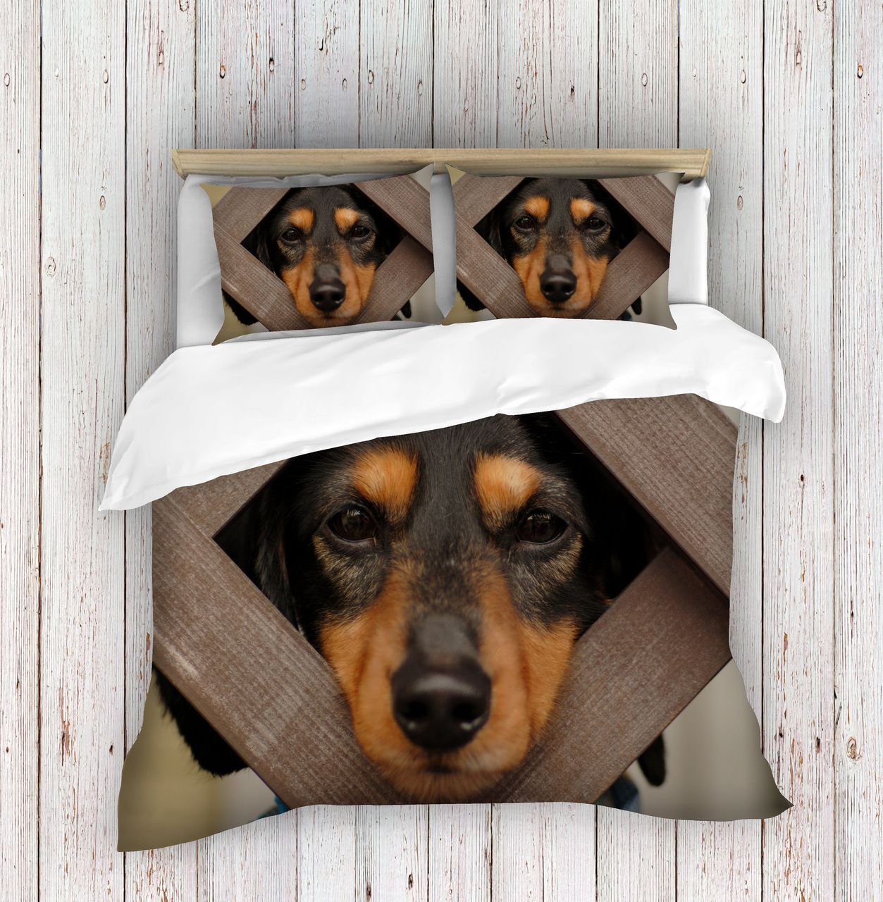 Dog Faced Bedding Set