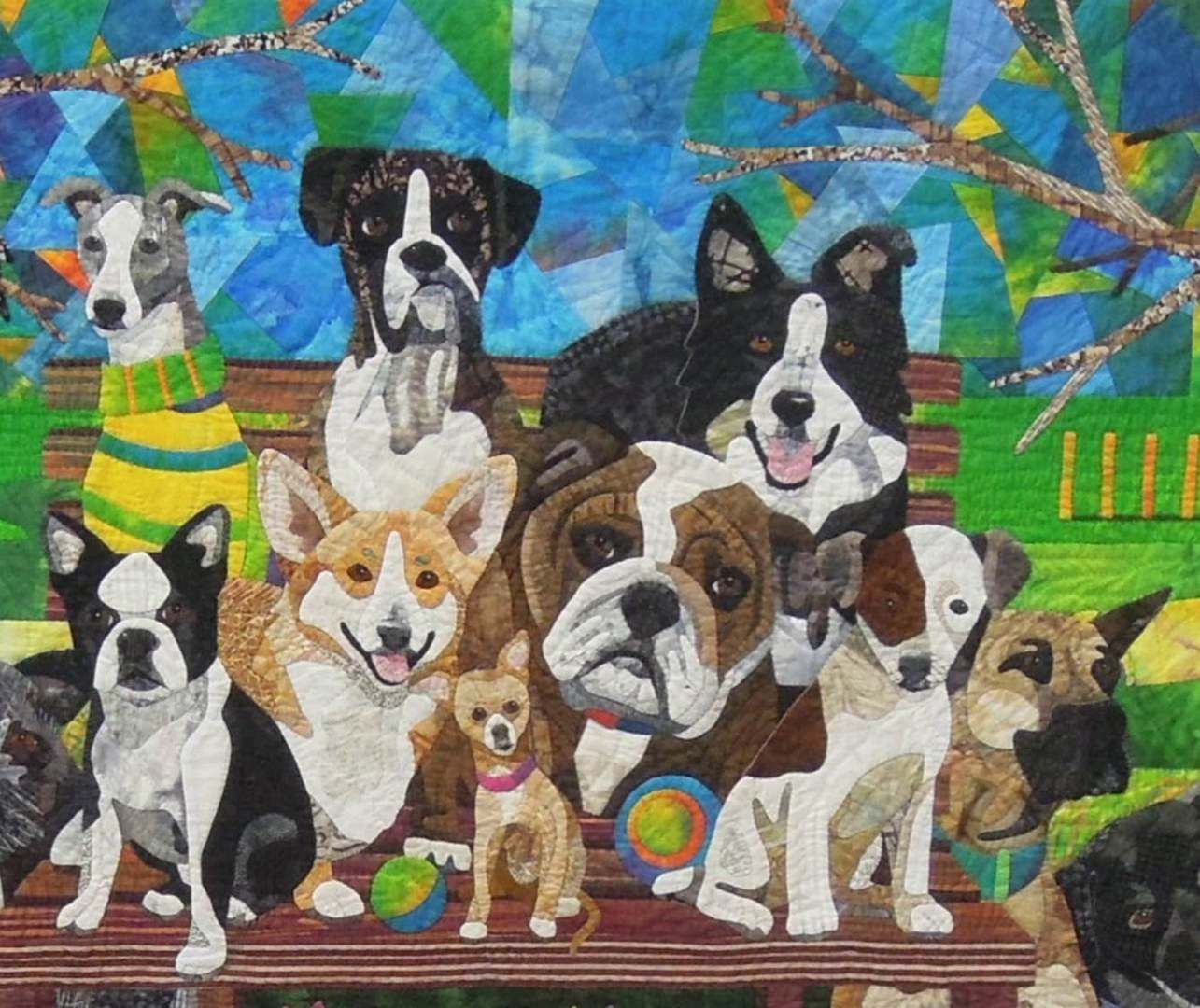 Dog Family CLT2210063H Quilt Blanket