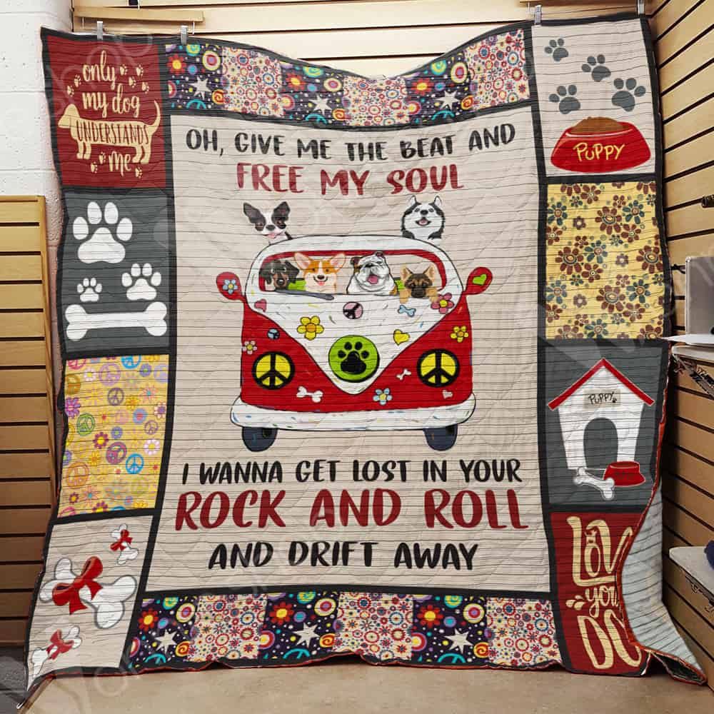Dog Hippie Quilt Blanket DHC06021330TD