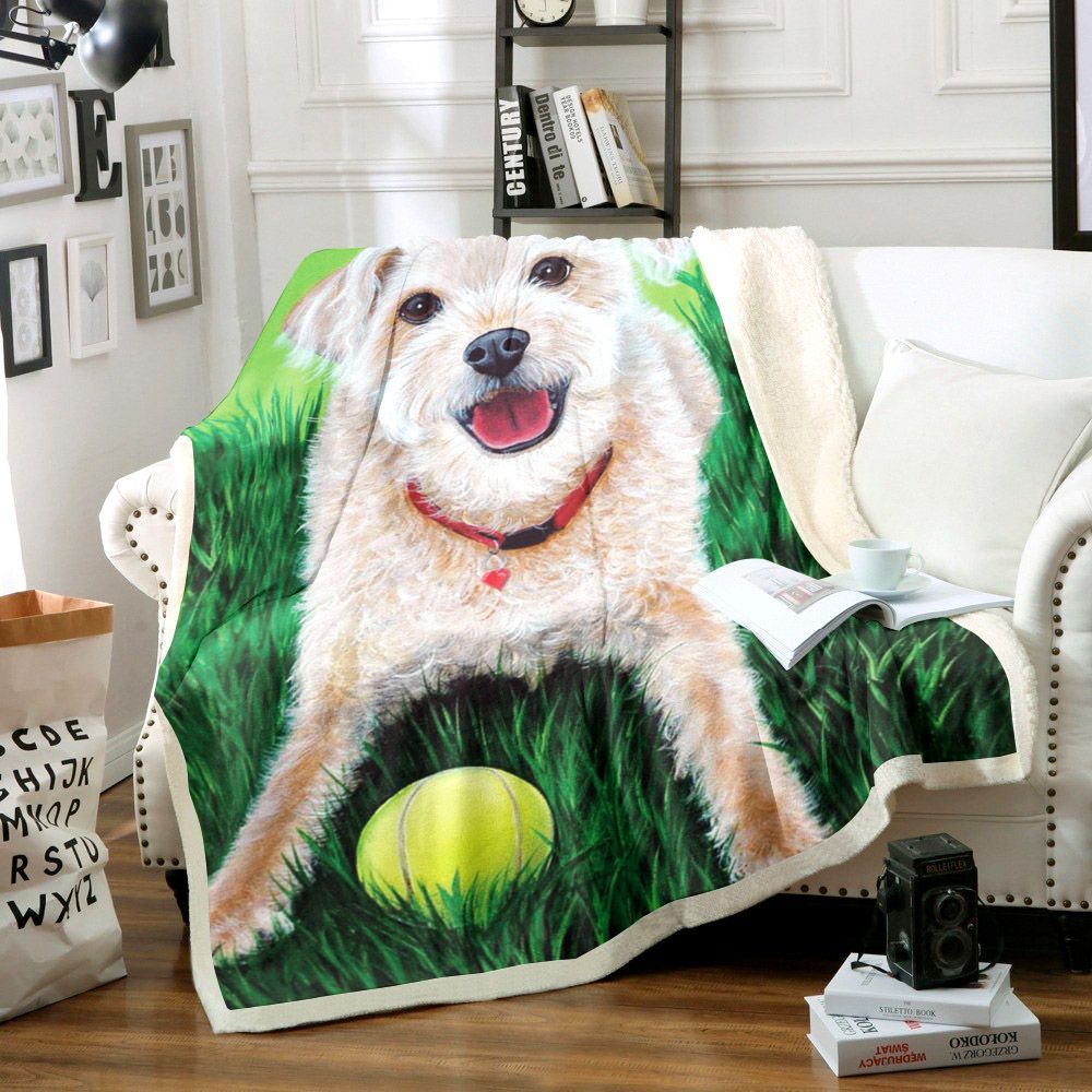Dog Sherpa Fleece Blanket