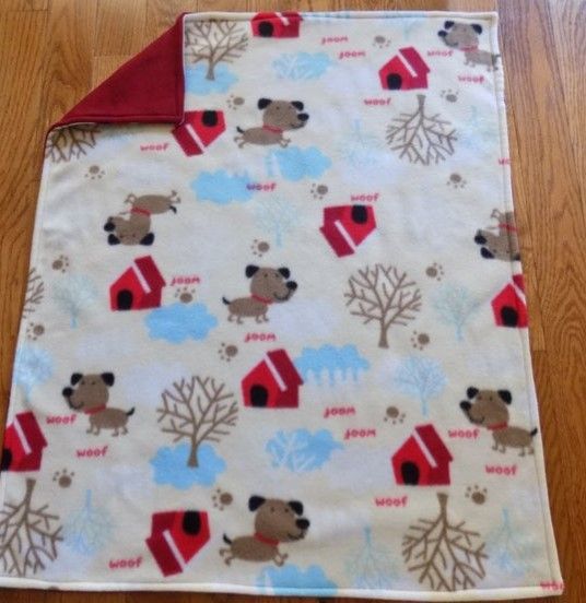 Dog House Sherpa Fleece Blanket
