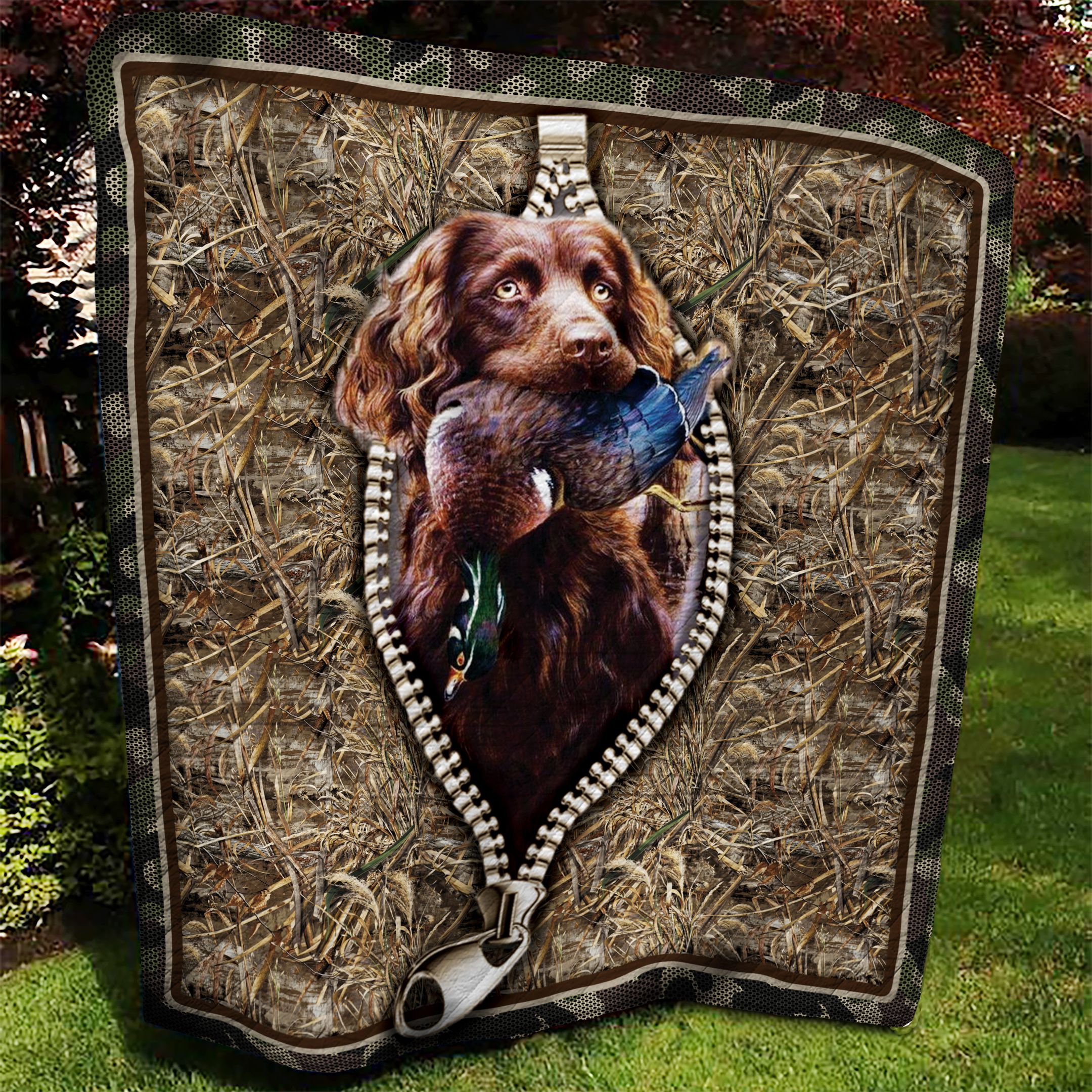 Dog Hunting AAA110903TA Quilt Blanket