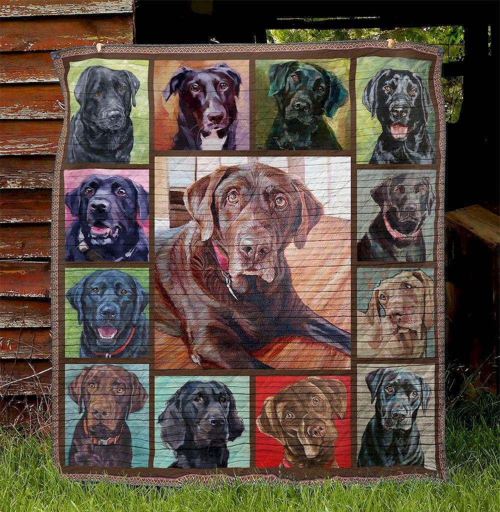 Dog Labrador LA110514 Quilt Blanket