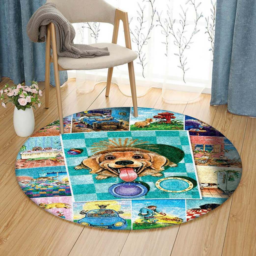 Dog Life Round Carpet