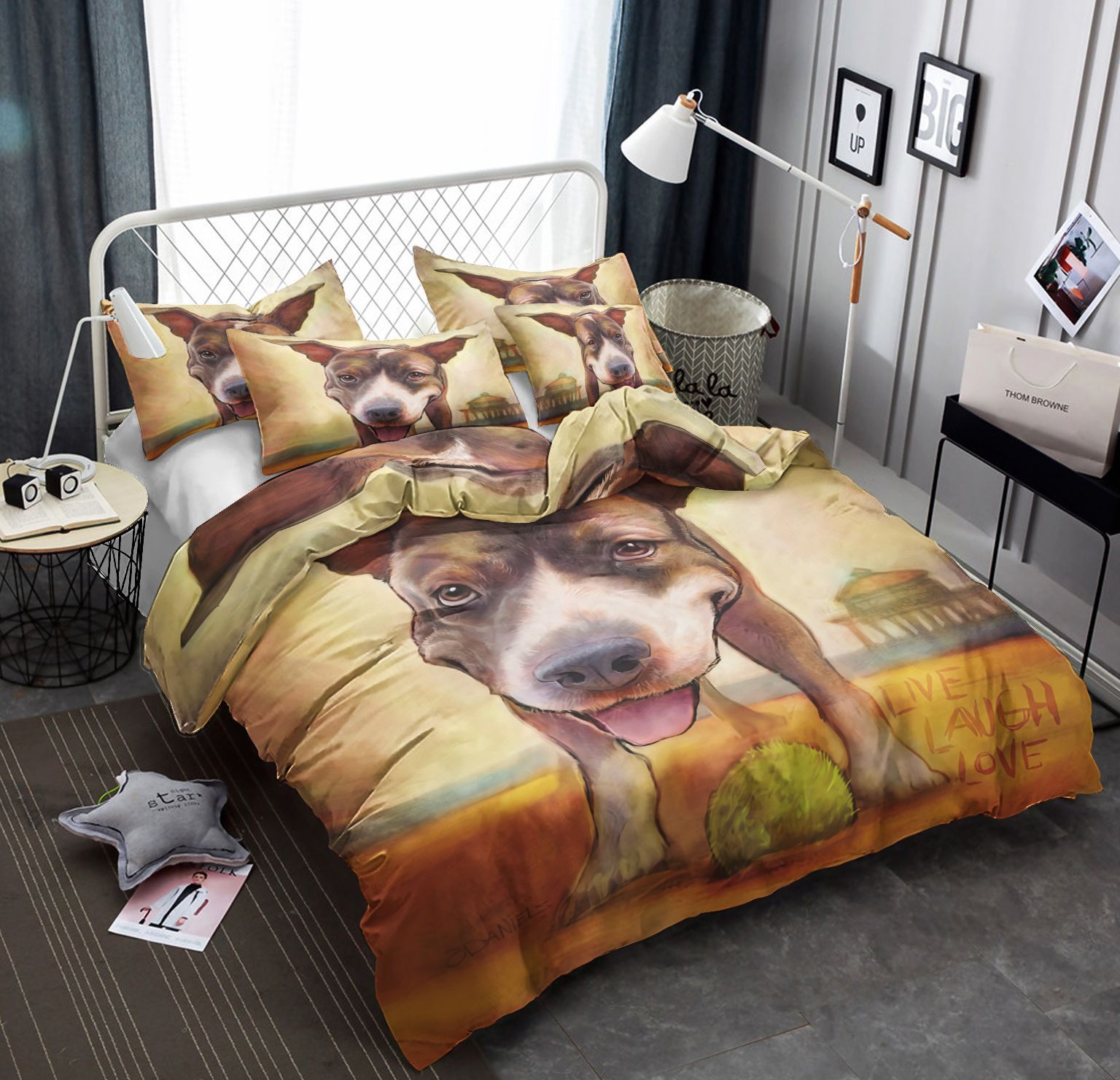 Dog Love Live Laugh Bedding Set