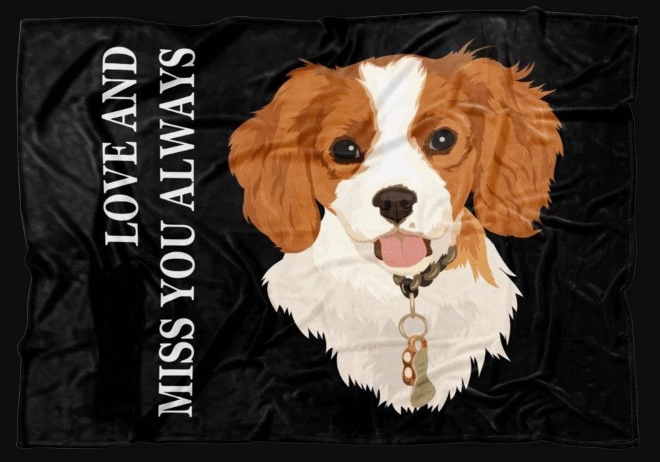 Dog Love You Always Sherpa Fleece Blanket