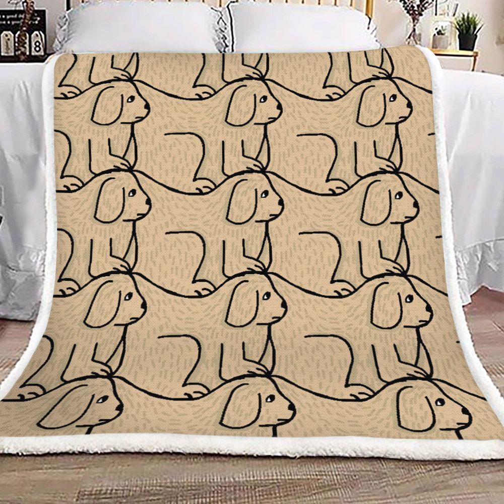 Dog Sherpa Fleece Blanket