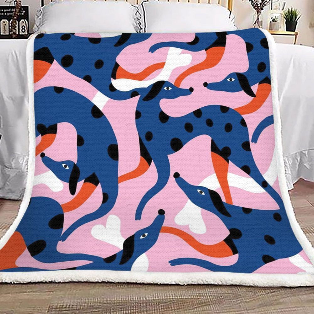 Dog Sherpa Fleece Blanket