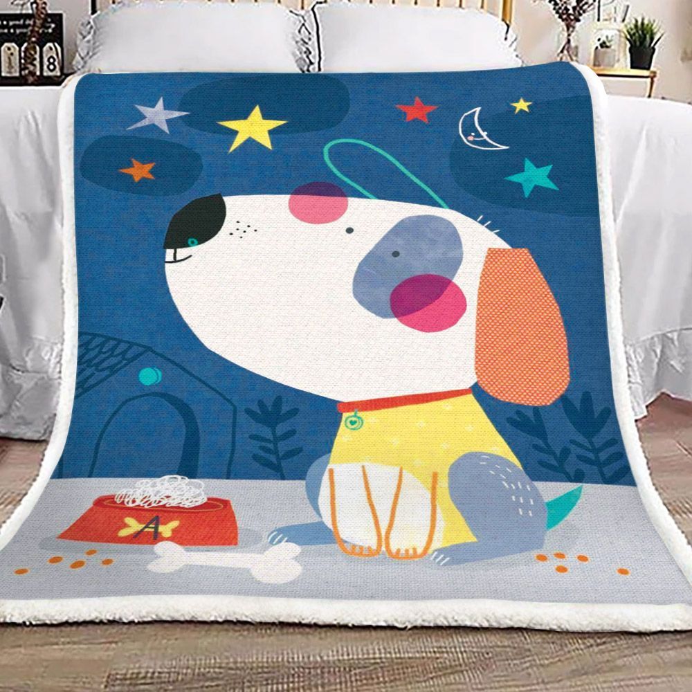 Dog Sherpa Fleece Blanket