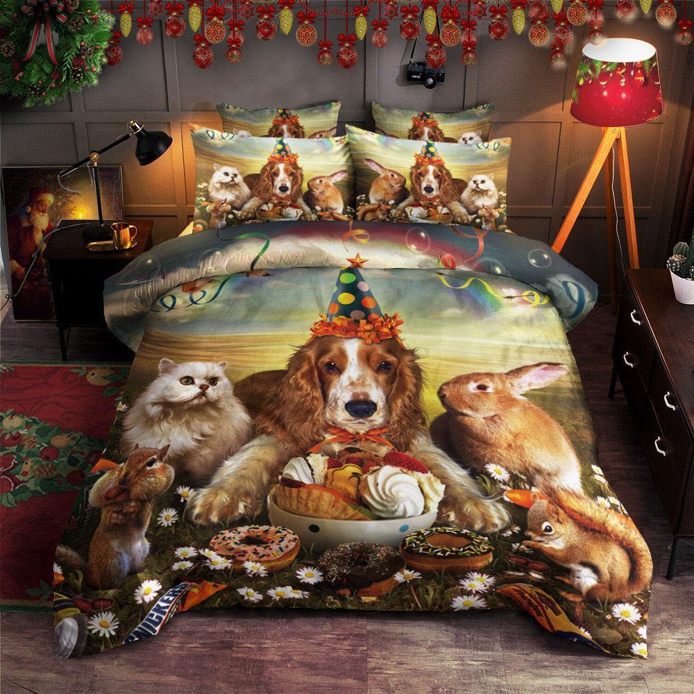Dog Party Bedding Set