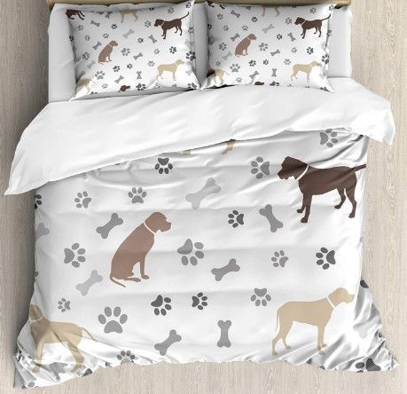 Dog Paw Bedding Set