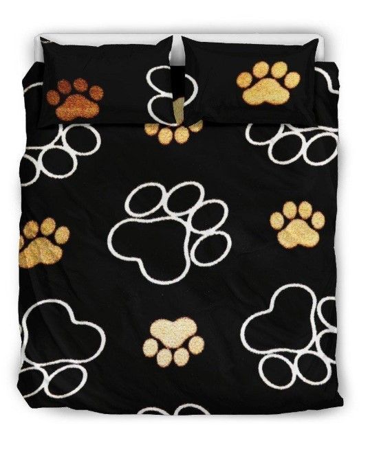 Dog Paw Bedding Set