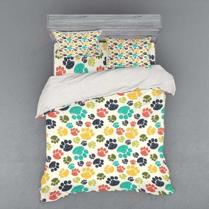 Dog Paw Bedding Set