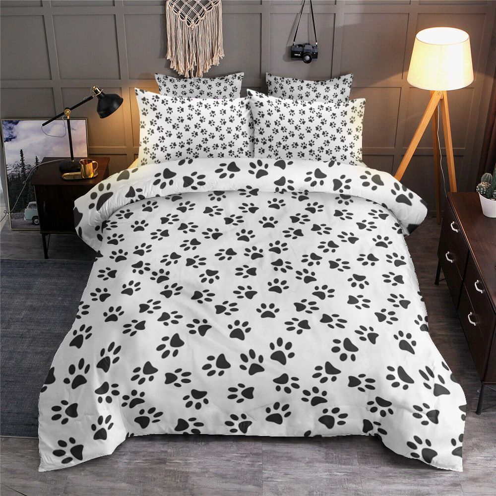 Dog Paw Bedding Set