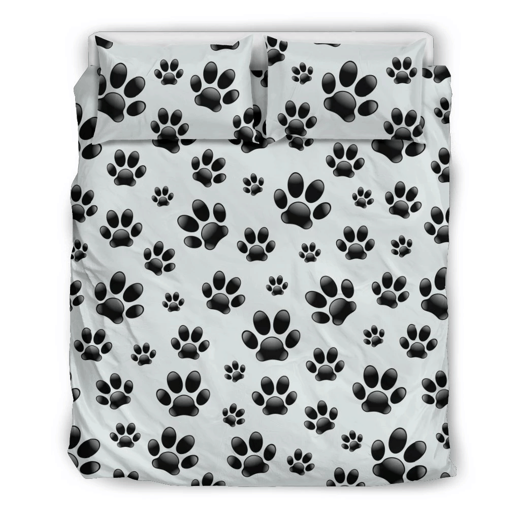 Dog Paw Themed Bedding Set