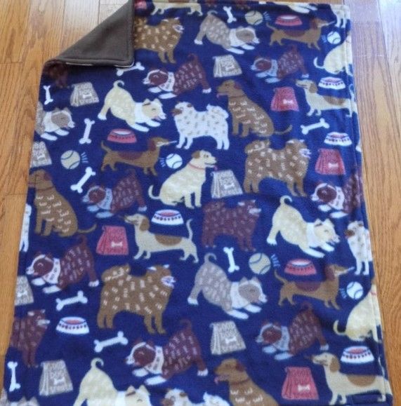 Dog Pet Sherpa Fleece Blanket