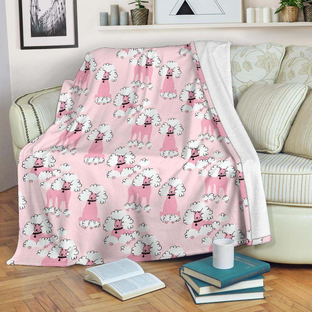 Dog Poodle Sherpa Fleece Blanket