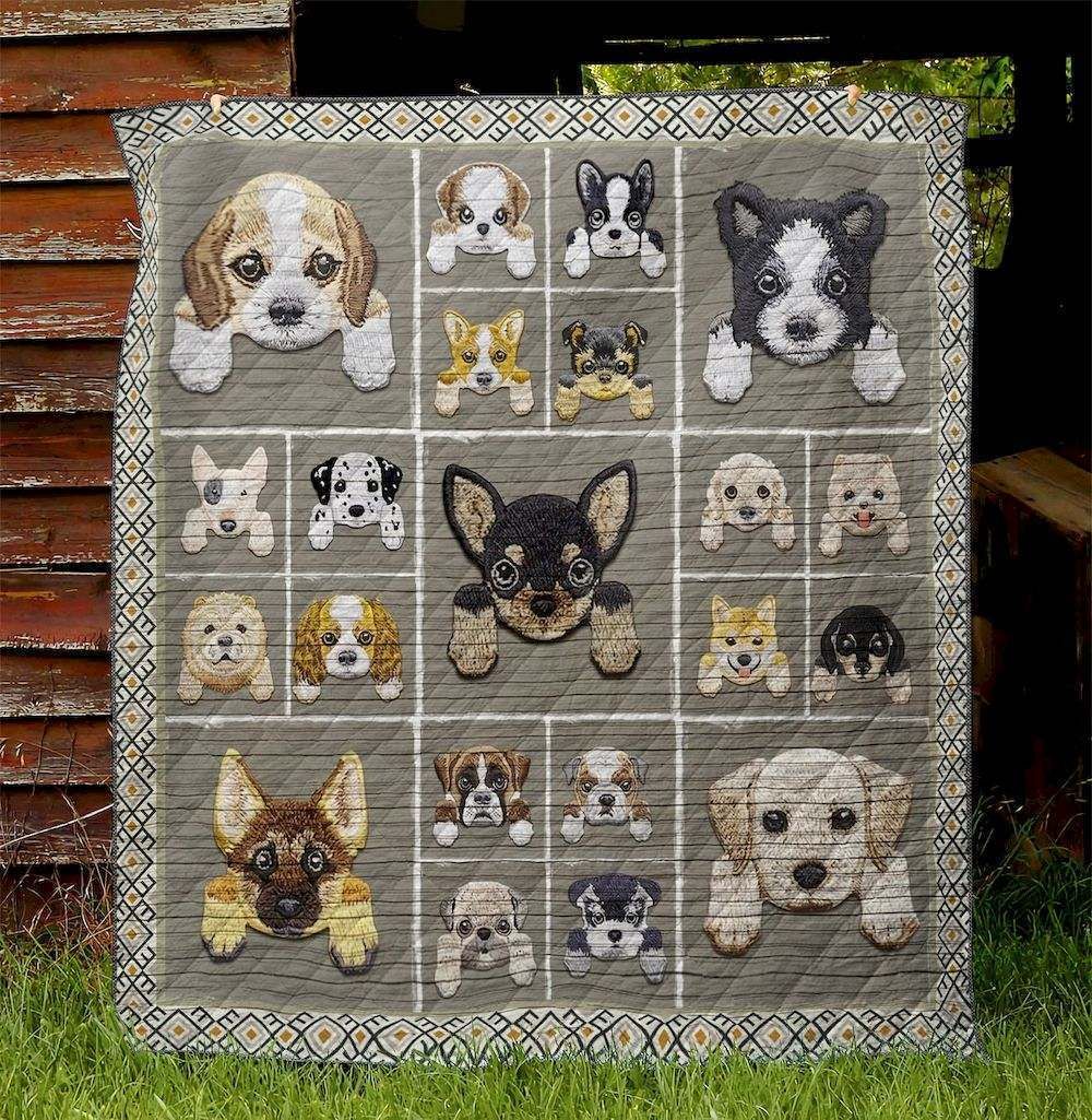 Dog QV130516 Quilt Blanket