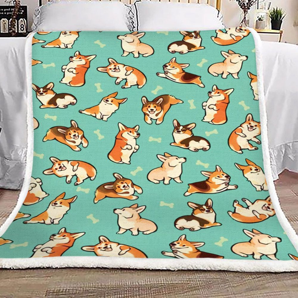 Dog Sherpa Fleece Blanket