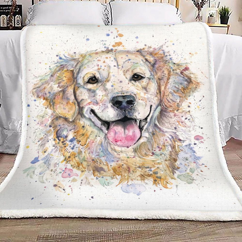 Dog Sherpa Fleece Blanket
