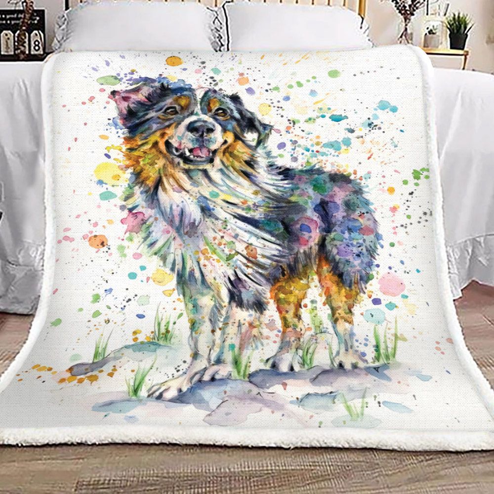 Dog Sherpa Fleece Blanket