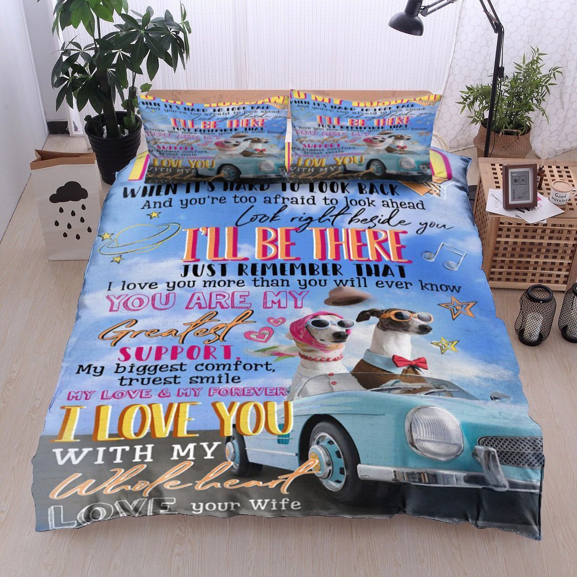 Dog To My Husband Bedding Set