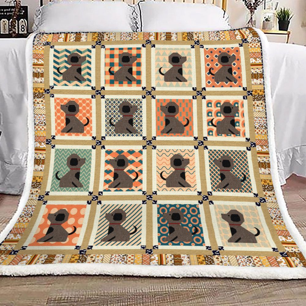 Dog Sherpa Fleece Blanket
