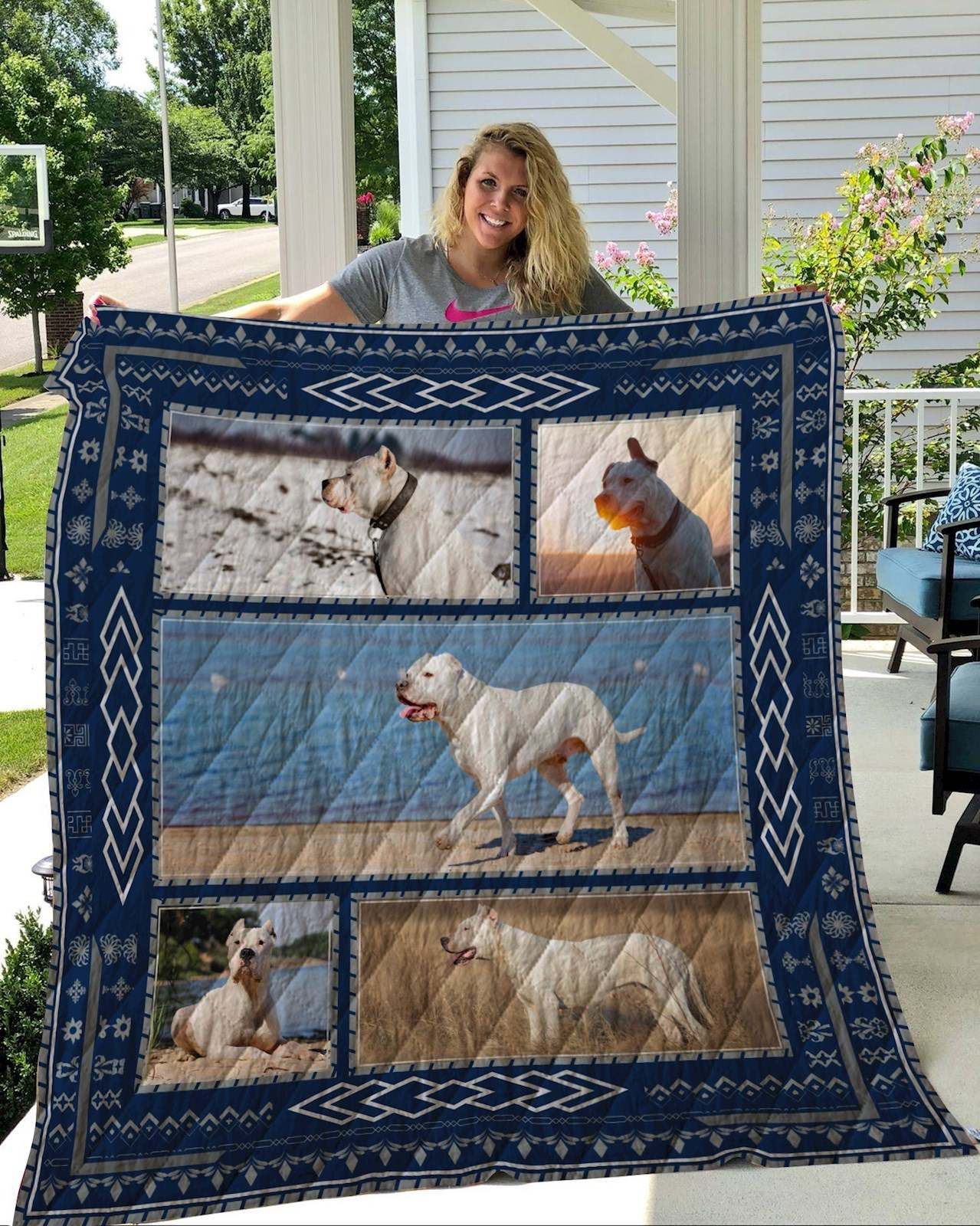 Dogo Argentino Quilt Blanket DHC2911207VT