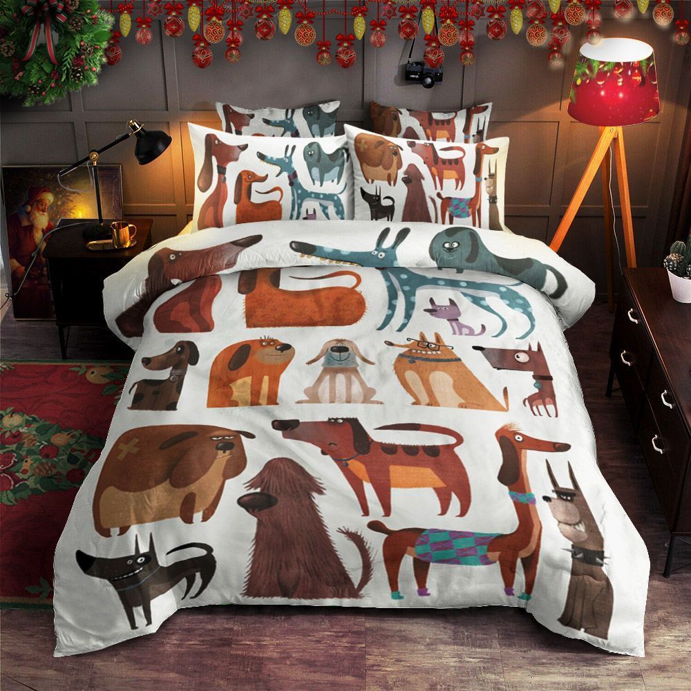 Dogs Cartoon Bedding Set