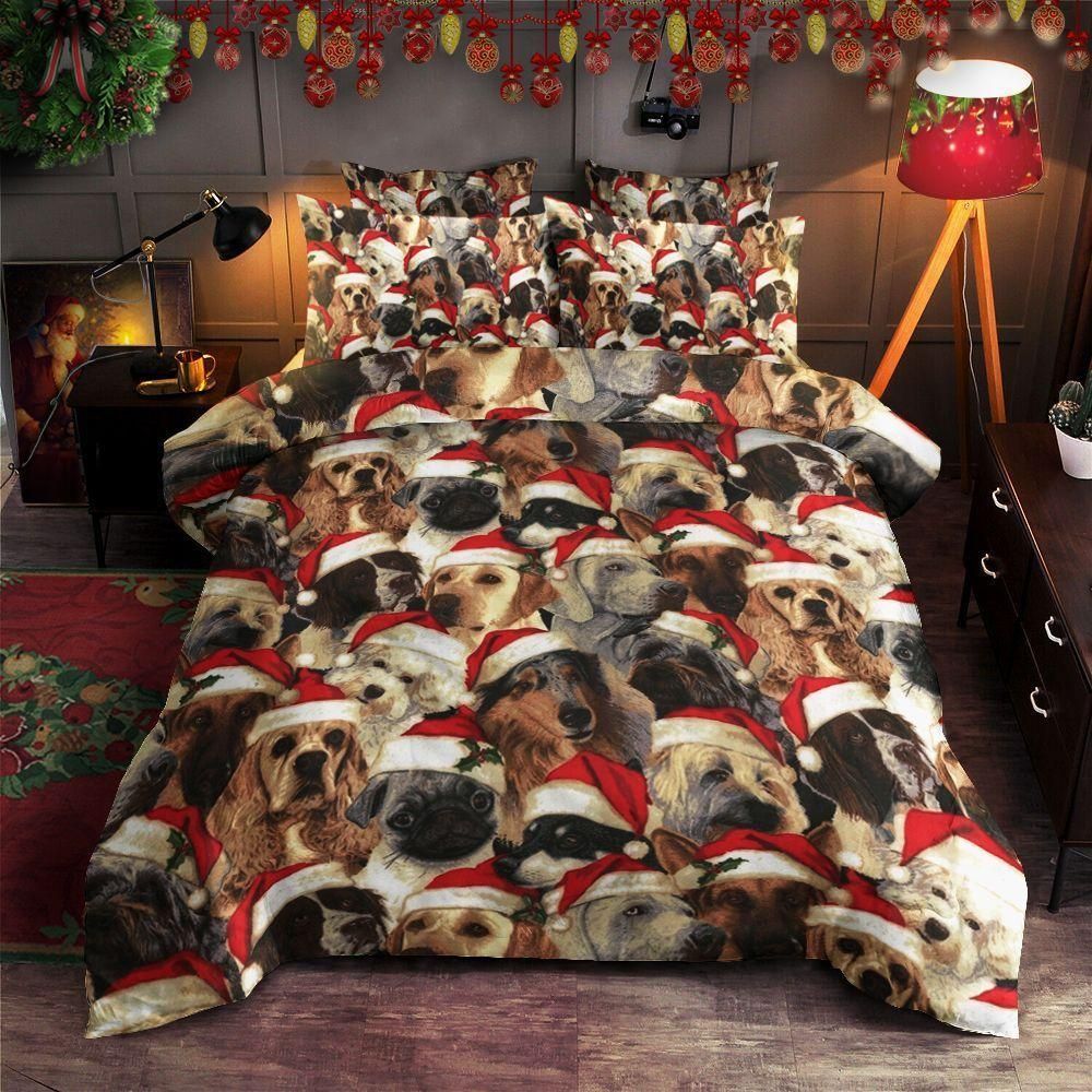 Dogs Christmas Day Bedding Set