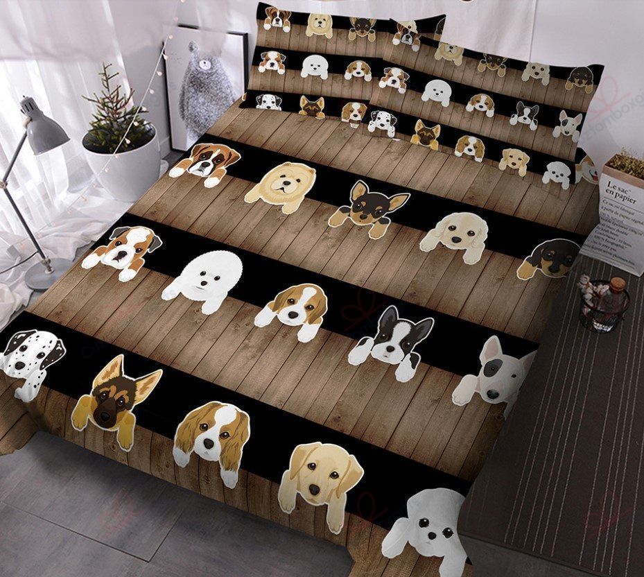 Dogs Face Bedding Set
