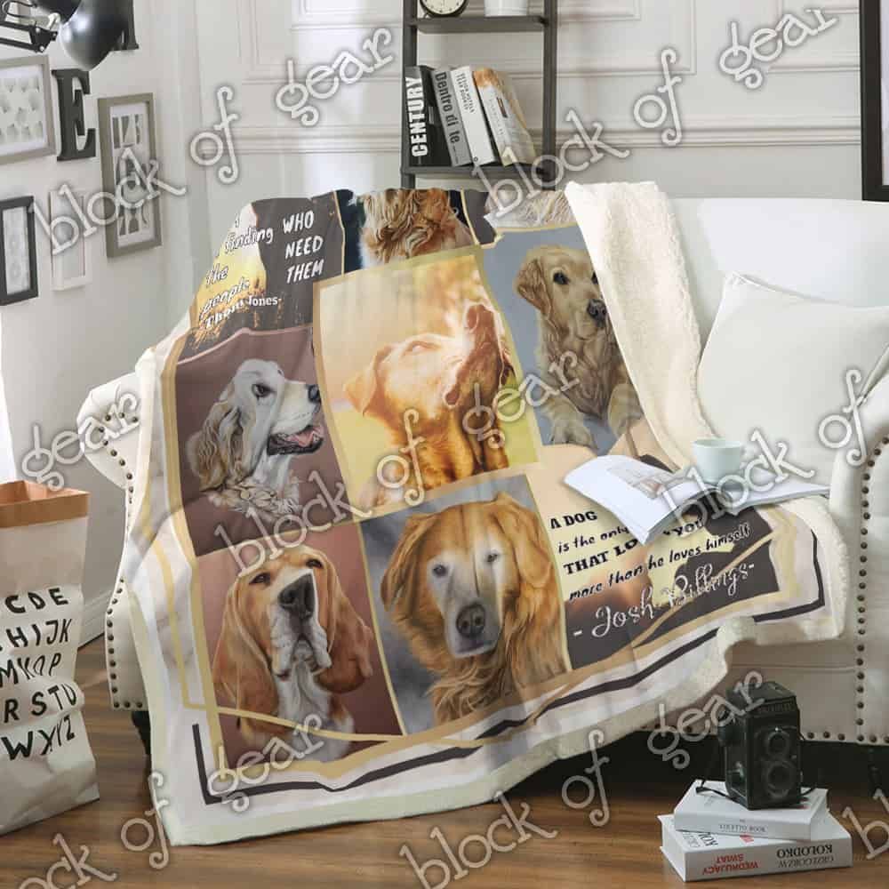 Dogs have a way of finding the people who need them Fleece Blanket