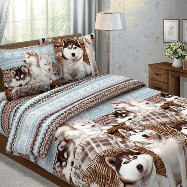 Dogs Husky Bedding Set