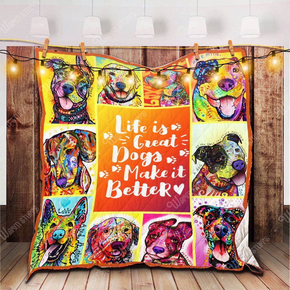 Dogs Quilt Blanket Bp Dhc1312541Dd