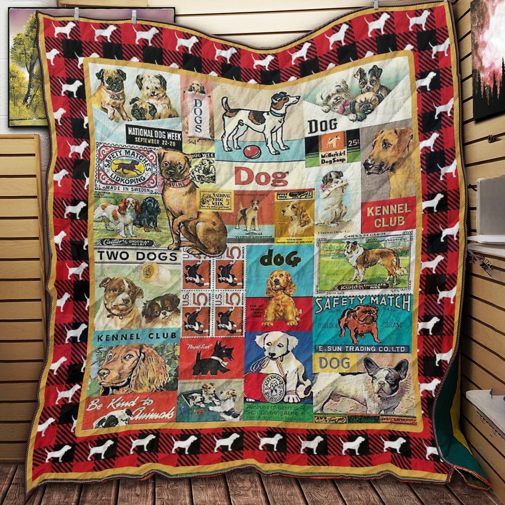Dogs V2 Quilt Blanket Dhc09121869Dd