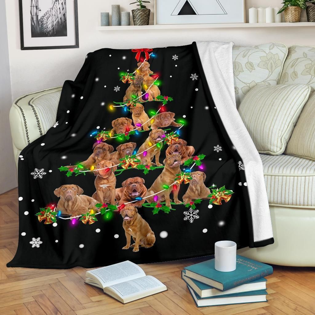 Dogue De Bordeaux Sherpa Fleece Blanket
