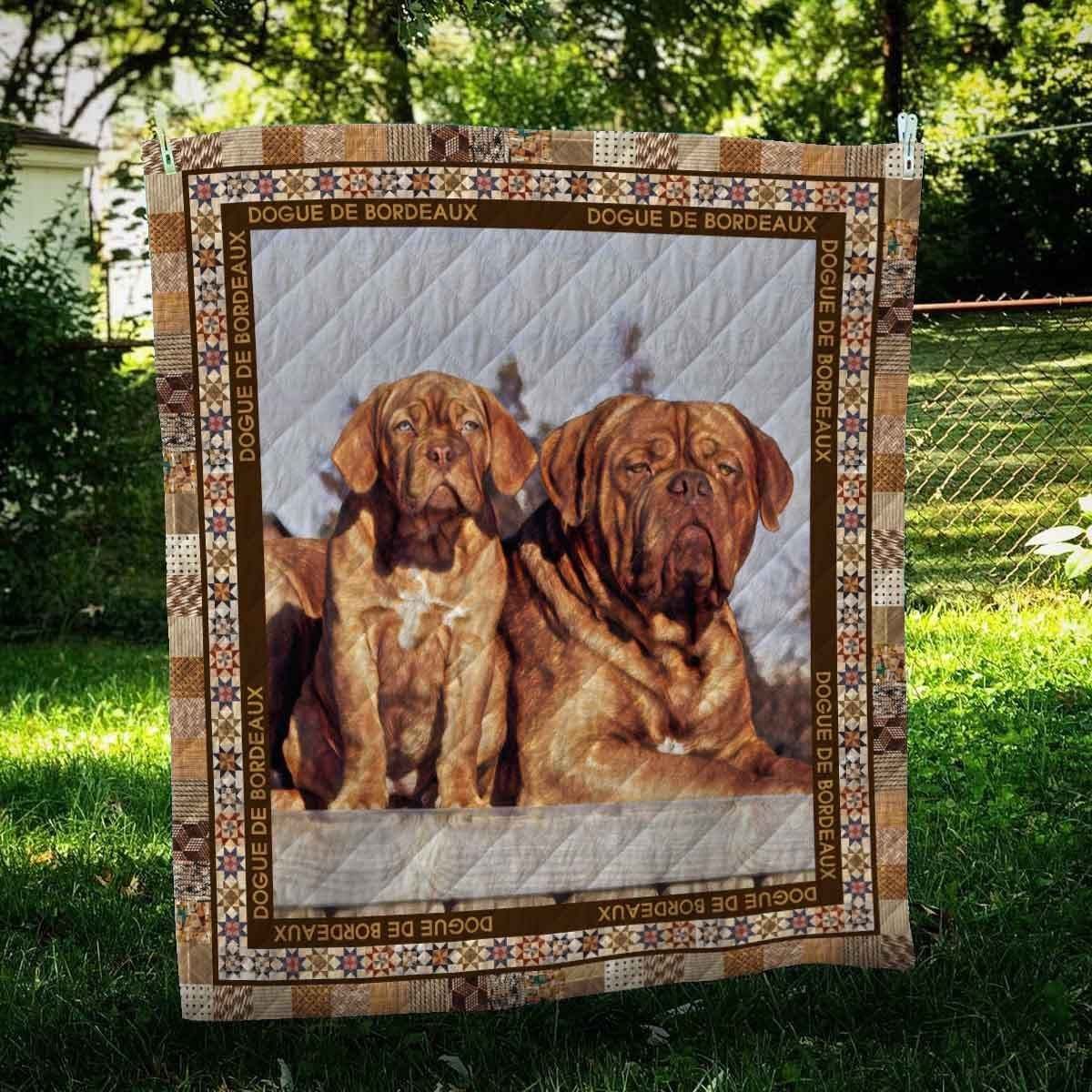 Dogue De Bordeaux Family CL10100112MDQ Quilt Blanket