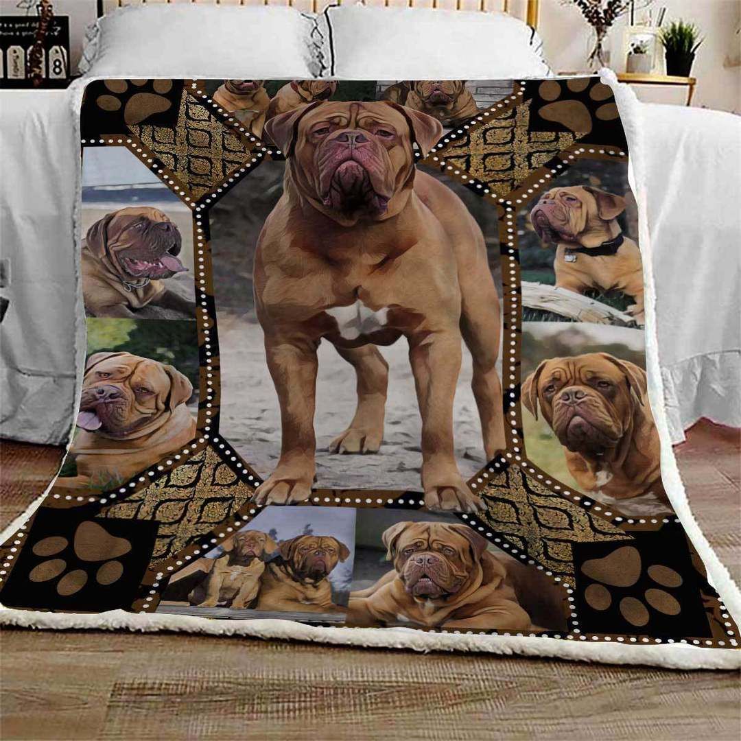 Dogue De Bordeaux Mystery Sherpa Fleece Blanket