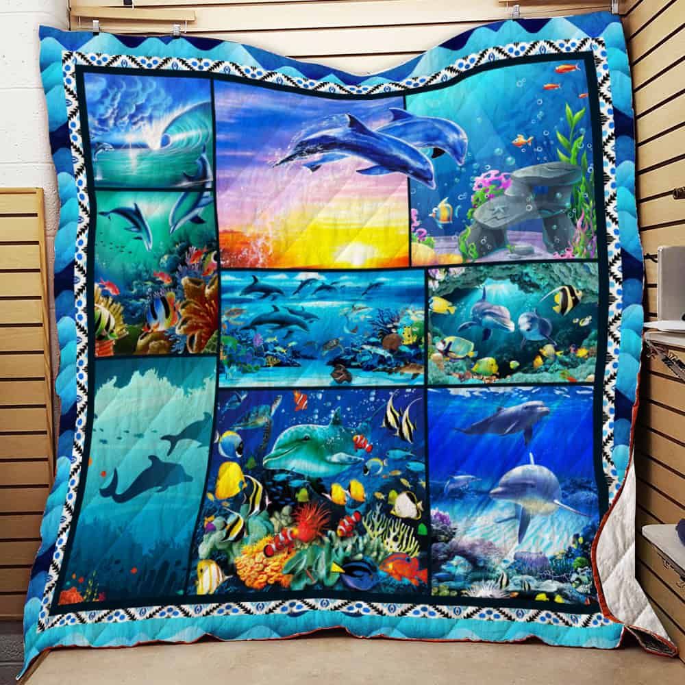 Dolphin 3D Quilt Blanket Dhc1312309Dd